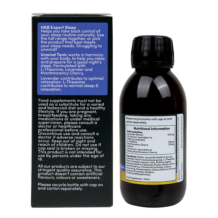 H&B Expert Sleep Unwind Tonic 150ml